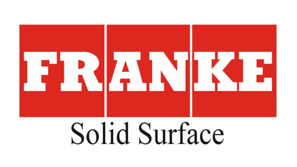 Franke logosu – modern tasarımlı akrilik tezgah markası