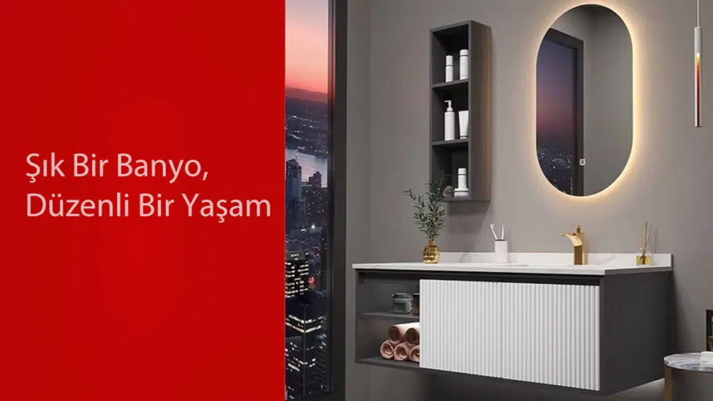Etajerli lavabolarla şık ve kullanışlı banyo çözümleri