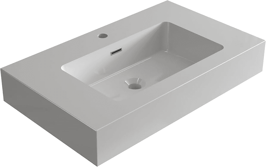 Tek parça monoblok banyo lavabosu